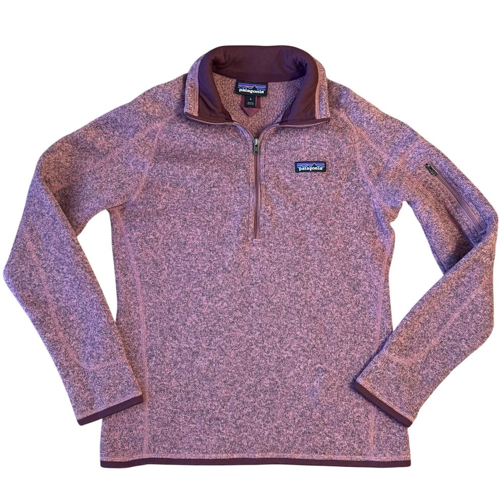 Patagonia Better Sweater 1/4-Zip Fleece Pullover Jacket Kiln Pink Women’s Small